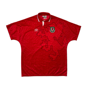 WALES 1990/94 HOME FOOTBALL SHIRT (XL)