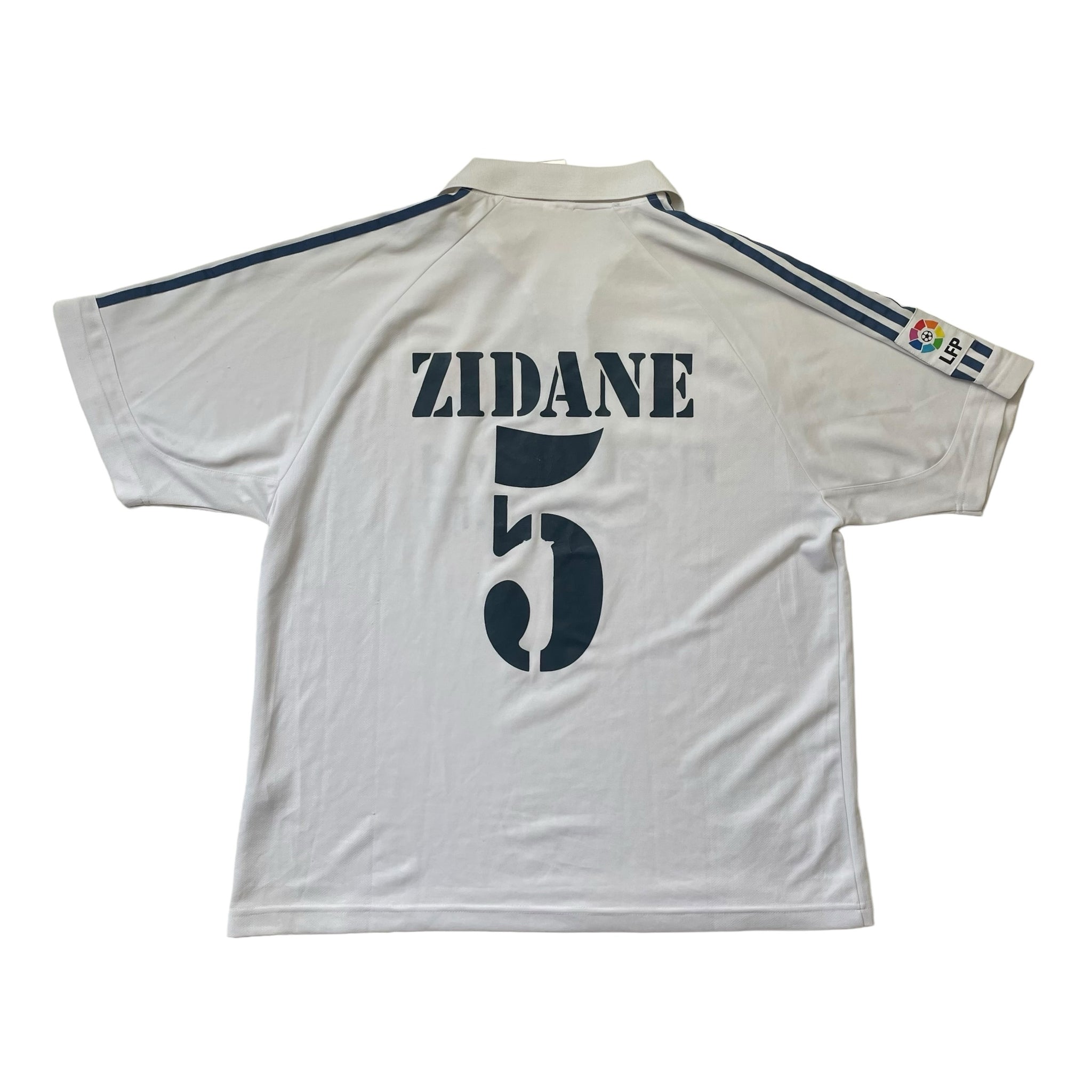 REAL MADRID 2001/02 HOME FOOTBALL SHIRT ‘ZIDANE #5’ (XL)